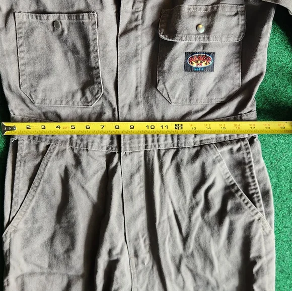 Rasco FR Gray Coverall Fire Resistant Men Size 40 - Picture 6 of 11